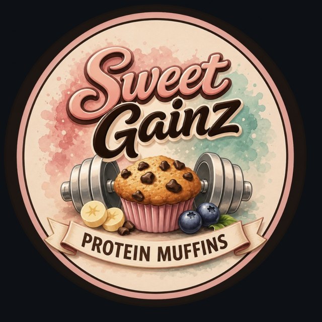 Sweet Gainz Muffins logo