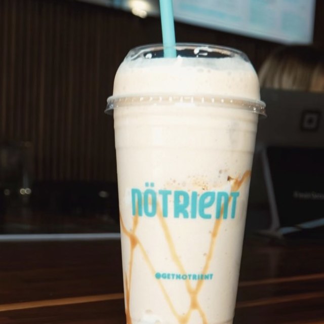 Nötrient protein shake on a counter